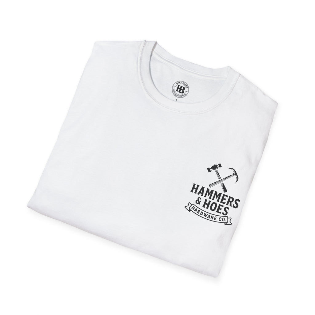 Hammers & Hoes Hardware Co. Front & Back Tee – Hoes Clothes