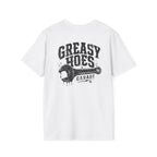 Greasy Hoes Garage Front & Back Tee – Hoes Clothes
