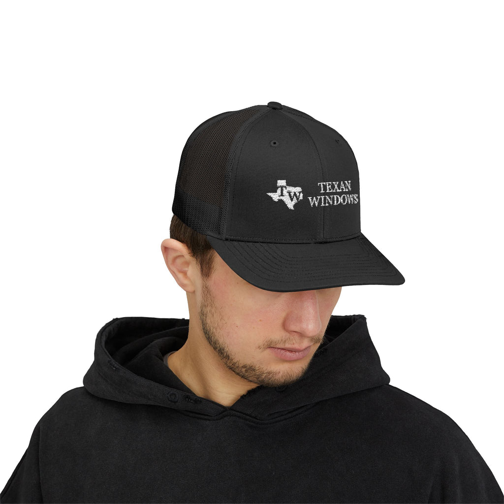 TW Logo Trucker Hat - Adjustable Snapback Mesh Cap