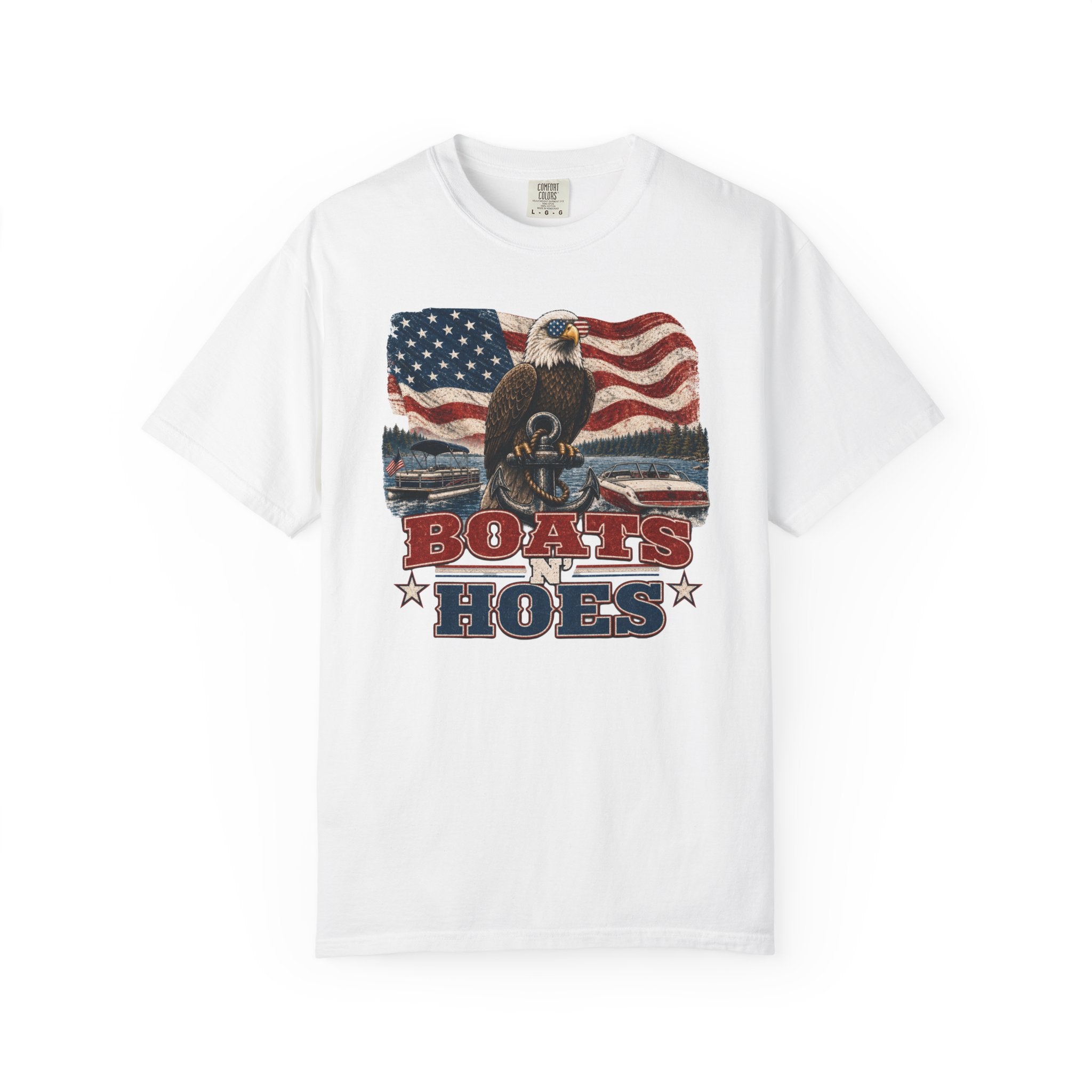 Boats and Hoes Patriotic Shirt