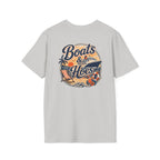 Boats and Hoes Sunset Cruising Left Chest Full Back Print Tee – Hoes Clothes