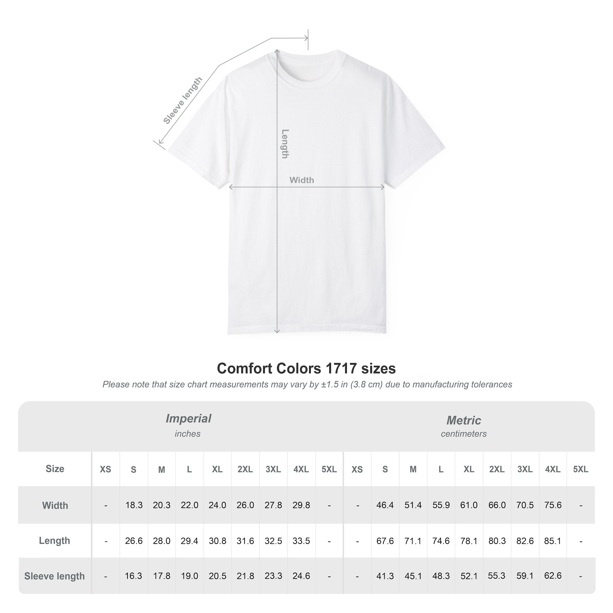 TW Unisex Garment-Dyed Tee - Comfort Colors 1717 Heavyweight Cotton