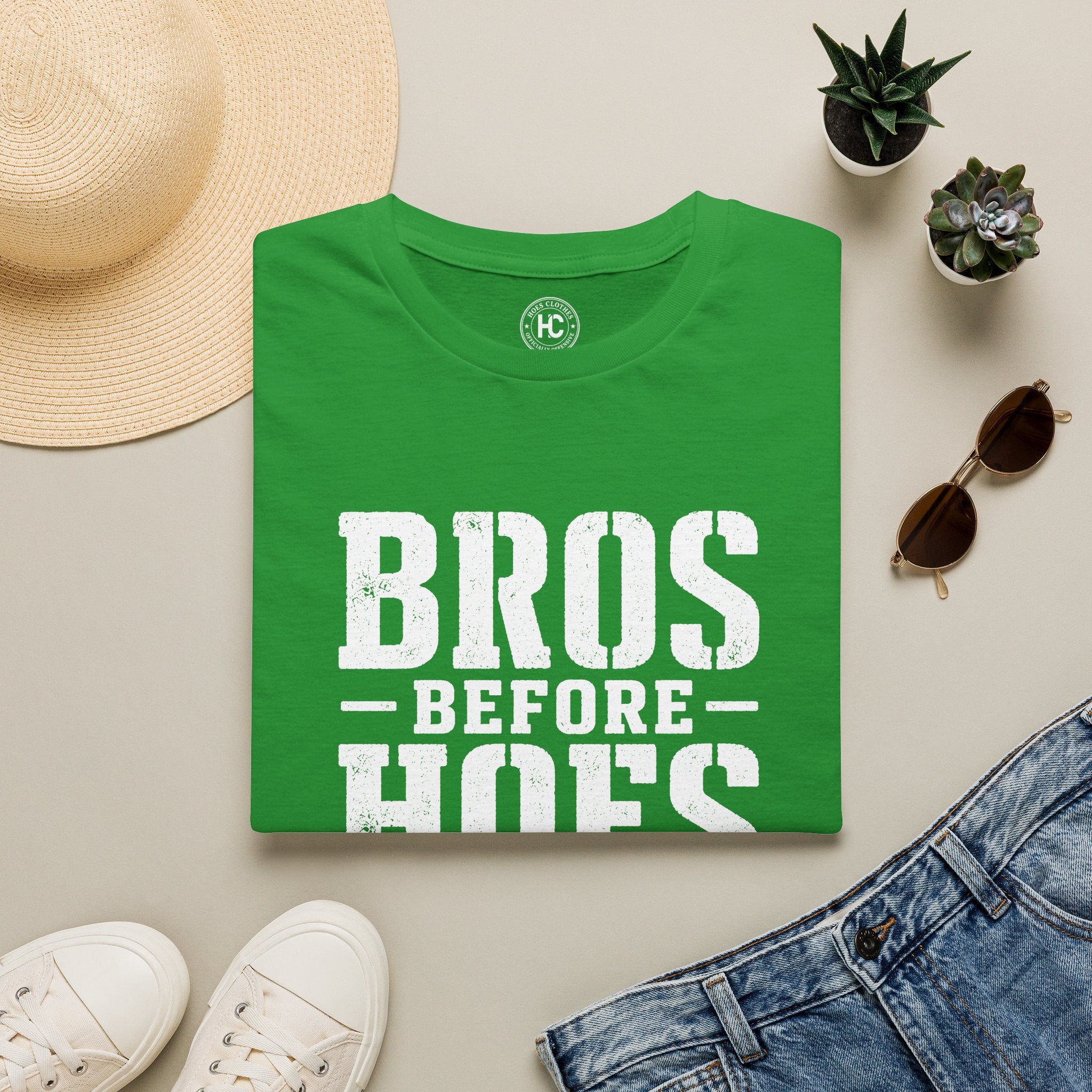 Bros Before Hoes Beer Large Front Print Tee – Hoes Clothes