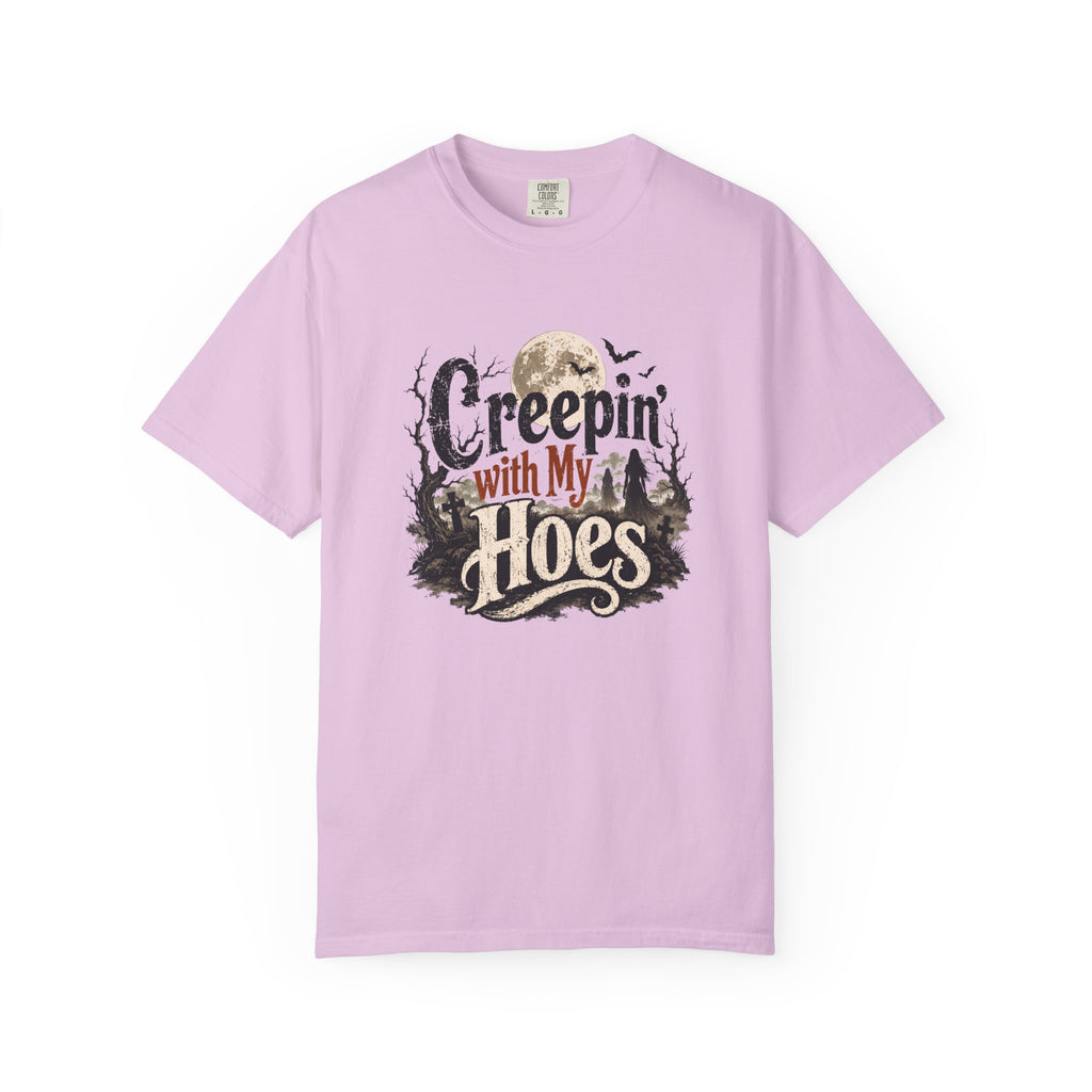Creepin’ With My Hoes Graveyard Halloween Tee