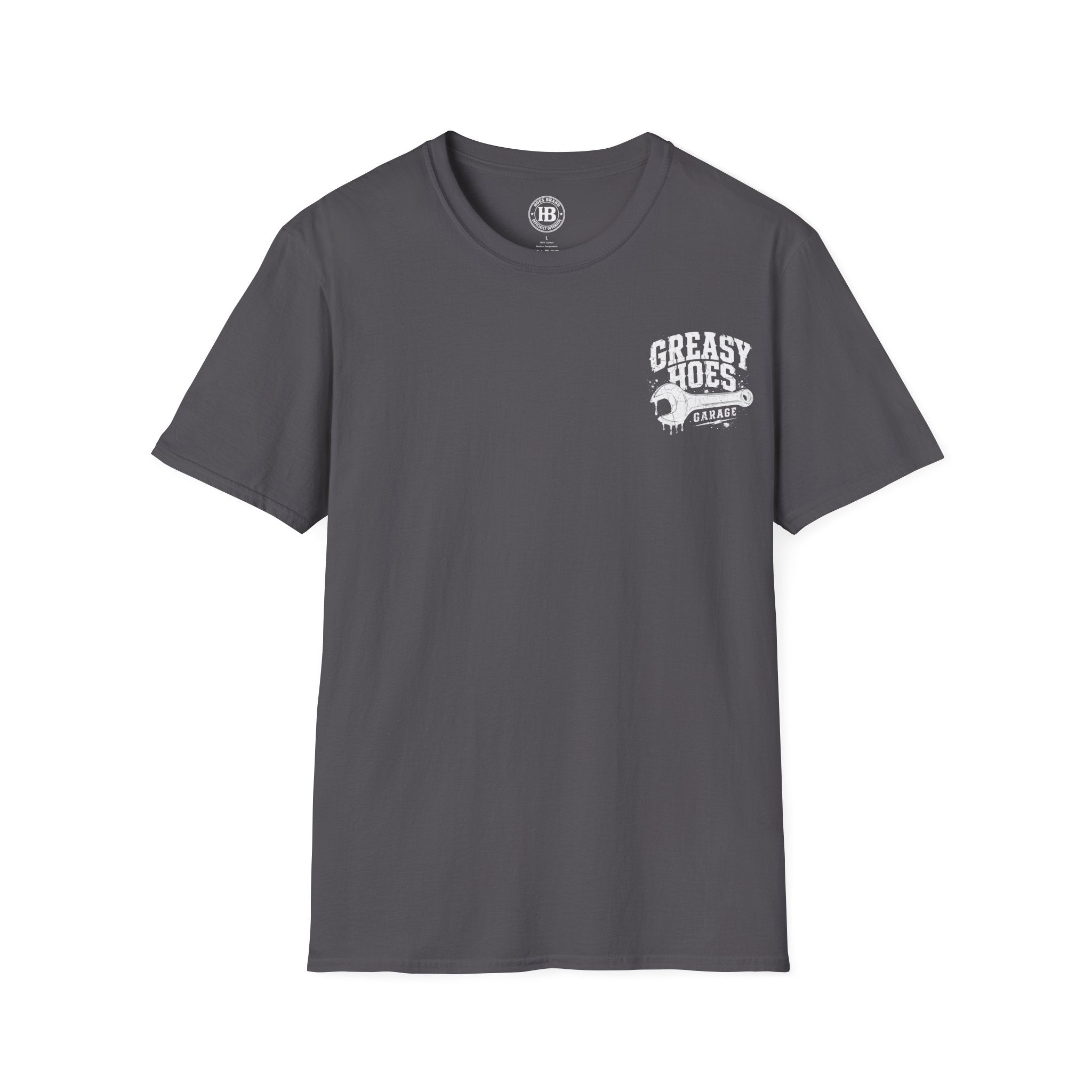 Greasy Hoes Garage Front & Back Tee – Hoes Clothes