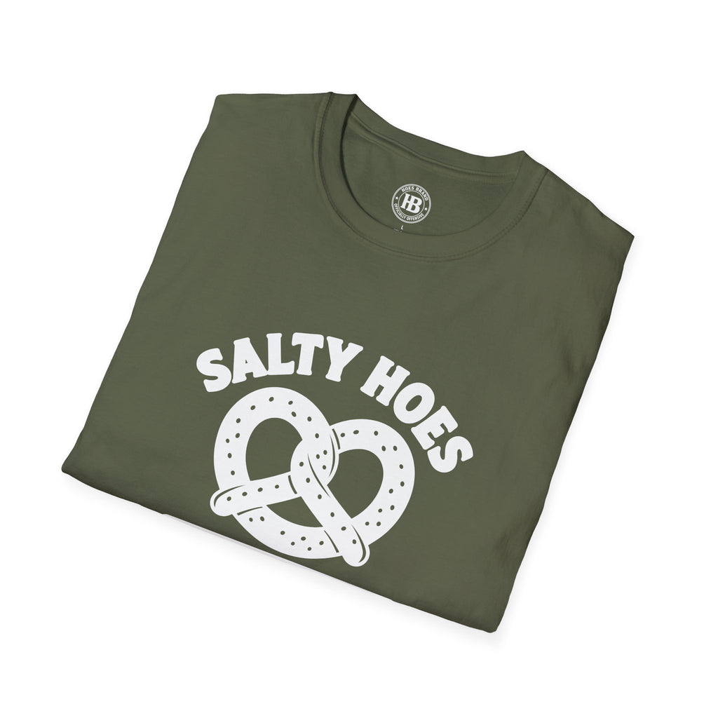 Salty Hoes Pretzels Front Only Tee – Hoes Clothes