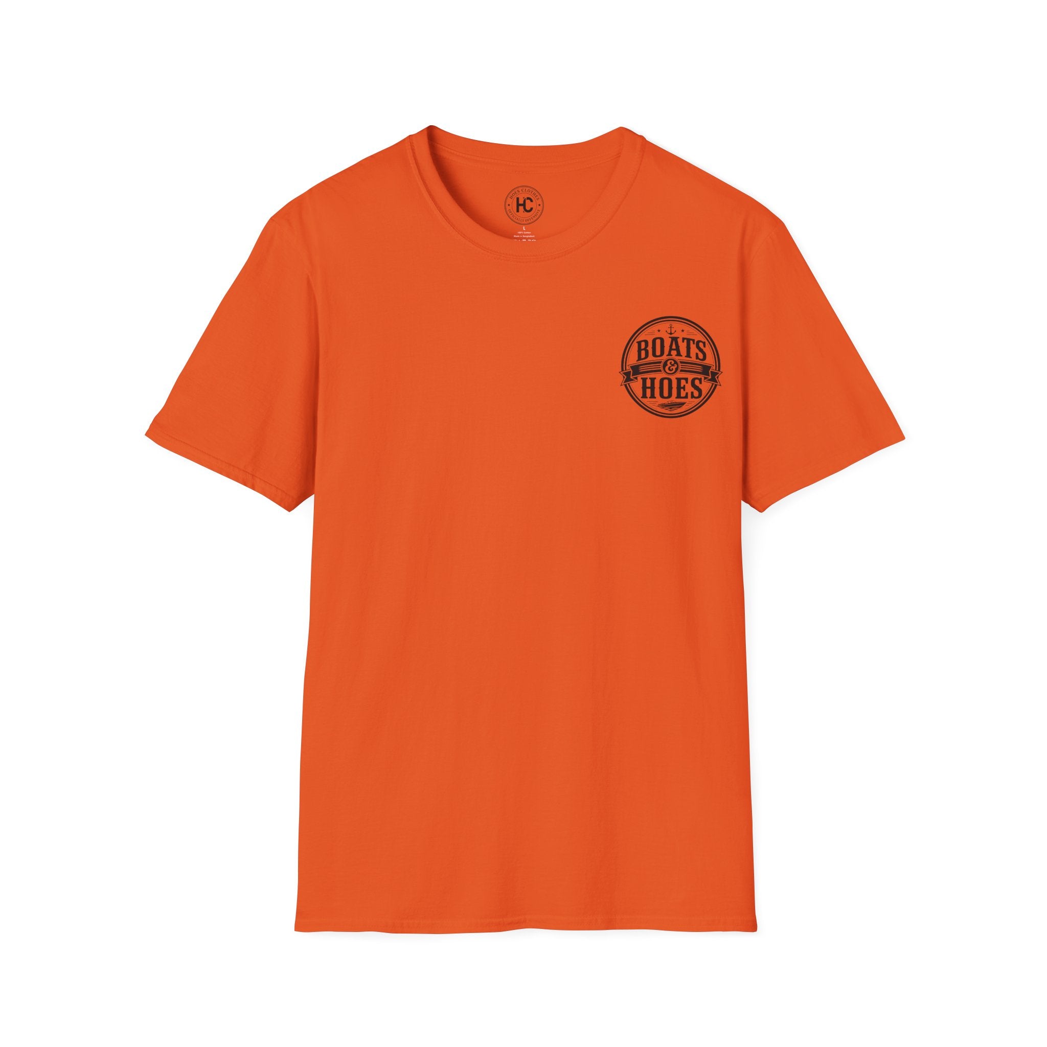 Boats and Hoes Badge Front & Back Print Tee – Hoes Clothes