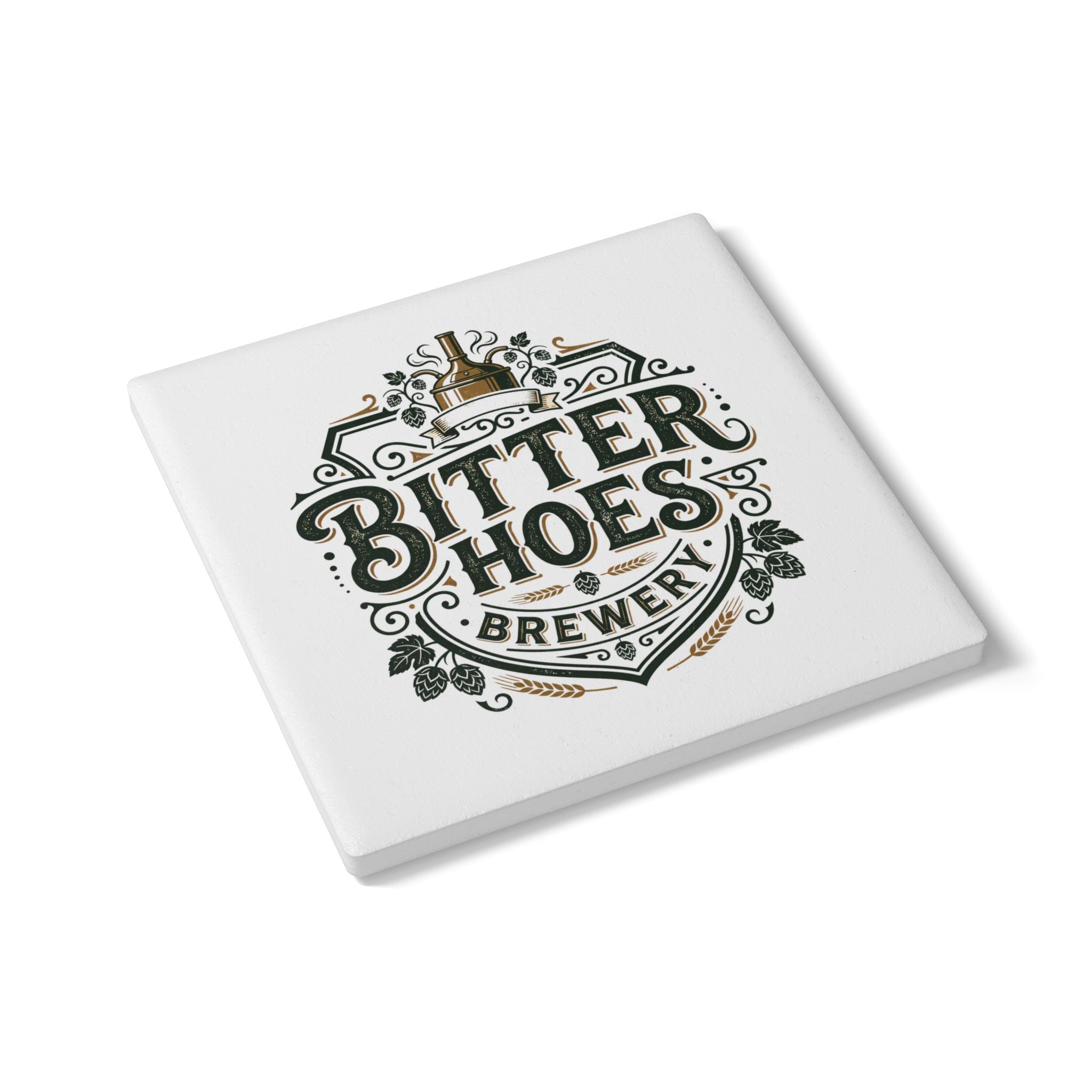 Bitter Hoes Brewery Ceramic Coaster